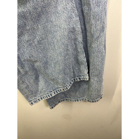 Indigo Rein Wide Leg Distressed Jeans Size 9 28x30 Light Wash - Picture 12 of 13
